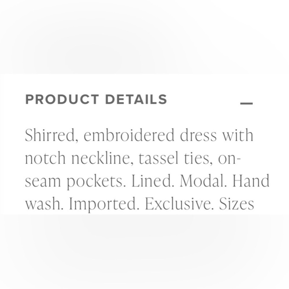 Sundance Embroidered Dress - Picture 6 of 6